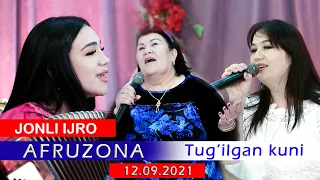 AFRUZONA TUG'ILGAN KUNI 3-QISM XAMKASBLARDAN 100% JONLI IJRO... #afruzona #jonliijro