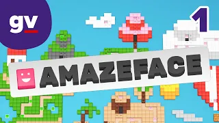 Amazeface - Walkthrough for Area 1 (Levels 1-1 to 1-8)