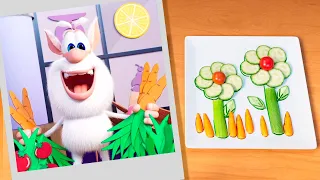 Booba 😉 ブーバ ⭐ New 新エピソード 🦔 Food Puzzles - Salad Garden 🍀🌺  Kids show ⭐ アニメ短編 | Super Toons TV アニメ
