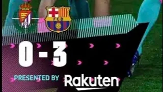 Обзор матча Барселона-Вальядолид