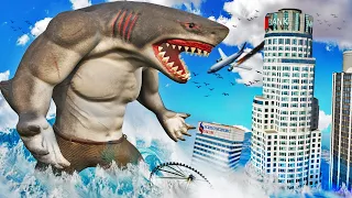 Becoming a HUMAN SHARK In GTA 5 (Shark Attack)