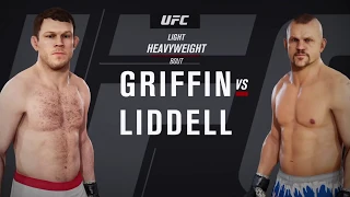 Forrest Griffin vs. Chuck Liddell (EA Sports UFC 3) - CPU vs. CPU - Crazy UFC 👊🤪