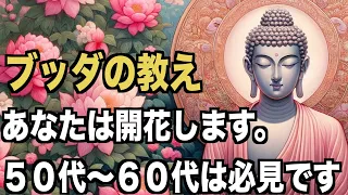 50代から開花し苦労が終わる人の特徴｜ブッダの教え｜50代60代必見【大器晩成】