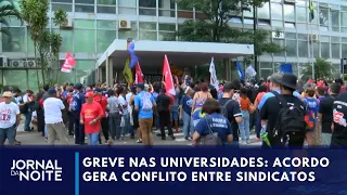 Sindicatos de professores federais se dividem sobre greve | Jornal da Noite