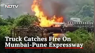 Video: Chemical-Laden Truck Explodes After Accident On Pune-Mumbai Expressway