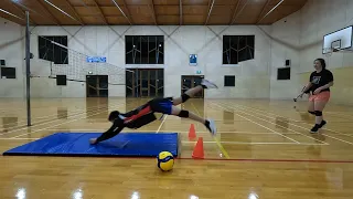 Volleyball diving practice  2022-08-03