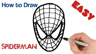 How to Draw a Spiderman Mask Easy Drawing Art Tutorial