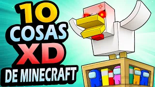 ✅ Las 10 Cosas Más XD de Minecraft #4 - POLLOS MALVADOS