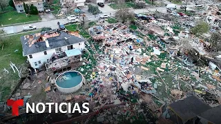 Reportan tornados en Kansas y Misouri y se calculan los daños en otros estados | Noticias Telemundo