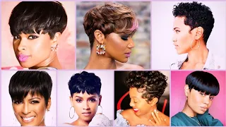 100 + Beautiful Pixie Haircut For Black Women | Super Short Cute Pixie Haircut | Short Hair Cuts