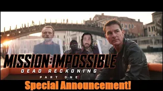 Special Announcement From Tom Cruise on the Set of #missionimpossibledeadreckoning