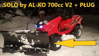 ❄❄ Odśnieżanie 🌨 Traktorek SOLO by AL-KO + PŁUG ( 700cc V2) Czy to sie nadaje ❔❓