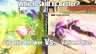 Xenoverse 2 DLC 7 Skill Test Gigantic Breaker Vs. Variant Drive! Which DLC 7 Skill Is Better?