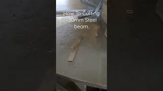 How To Cut Structural  Steel Beam || Steel Beam Cutting || How Cut H Steel Beam||