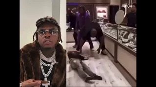 Gunna security slammed down a guy who try to rob him