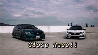 Honda Civic Si (FBO) vs Subaru WRX STI | So Close Yet So Far...