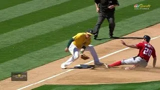 WSH@OAK: Murphy called out after the A's challenge