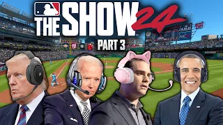 US Presidents Play MLB The Show 24 (Part 3)