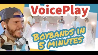 Voiceplay Reaction !! REACTION | VOICEPLAY "BOY BANDS IN 5 MINS" - BOY BAND MEDLEY - I LOVE THIS!