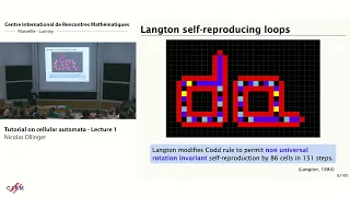 Nicolas Ollinger: Tutorial on cellular automata - Lecture 1