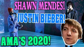 Justin Bieber & Shawn Mendes 2020 AMAs LIVE Reaction! Lonely/Holy/Monster!