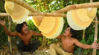 Unbelievable! Two Brave Brothers Harvesting Three Beehive Barehanded