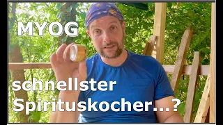 MYOG / DIY #1 schnellster Spirituskocher ? Schnell + einfach + doppelwandig und selber bauen