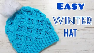 Easy crochet winter hat.🤩 this hat is amazing