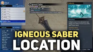 FF7 Rebirth - Igneous Saber Weapon Location (Cloud Weapon)