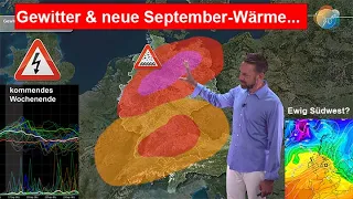 Gewitter- & Unwettergefahr am Dienstag mit Starkregen! Anschließend neue Wärme. Etwas Spekulation...