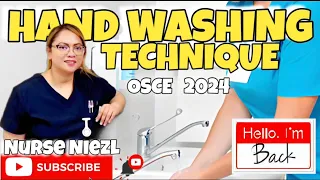 HANDWASHING TECHNIQUE: NMC OSCE UK 🇬🇧  #NurseNiezl #niezl2023  #jenuinehappiniz