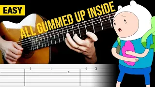 ALL GUMMED UP INSIDE Guitar Tutorial | Easy Tabs | Adventure Time