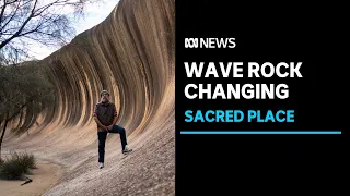 Is Western Australia's famous Wave Rock changing colour? | ABC News