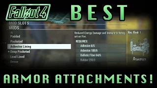 Fallout 4 | Best Attachments For Armor! (Deep Pocketed, Stabilized, Weighted)