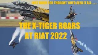 BELGIAN F16 "X TIGER" ROARS AT RIAT AIRSHOW 2022 (airshowvision)