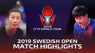 Ding Ning vs Sun Yingsha | 2019 ITTF Swedish Open Highlights (1/4)