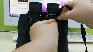 How to  attach the neck strap for Bfull binoculars
