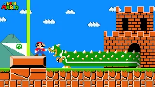 Super Mario Bros. but Everything Mario touch turns to Longer!