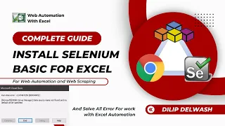 Installing Selenium Basic for Excel Web Automation" And Fixing Run-time Error 80004005