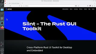 Simple GUI application with Slint and Rust