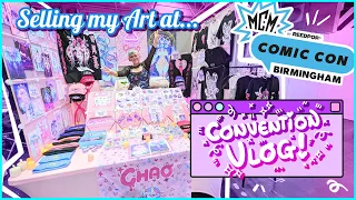 🌈Artist Alley Vlog🌈 Birmingham MCM comic con! (My biggest setup yet!) #comiccon #artistalley