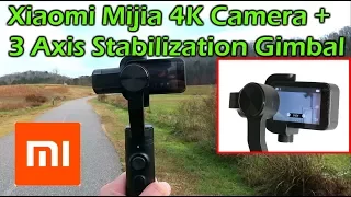 Xiaomi Mijia 4K Action Camera + Xiaomi 3 Axis Stabilization Gimbal