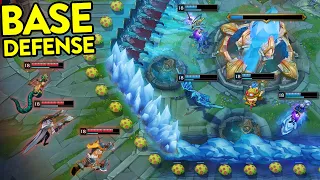 When LOL Players PERFECTLY DEFEND... GAME SAVING MOMENTS (League of Legends)