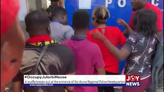 #OccupyJulorbiHouse: Scuffle erupts as demonstrators demand the release of arrested protestors