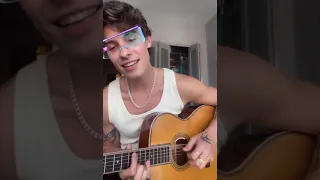 Shawn Mendes singing "Summer of Love" live on TikTok