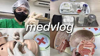 ROTINA DE UMA ESTUDANTE DE MEDICINA #9 🧑🏻‍⚕️💉 (sonda nasogástrica, paramentação cirúrgica...)