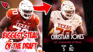THE BIGGEST STEAL IN THE DRAFT!? The Arizona Cardinals Draft Christian Jones With The 162nd Pick!