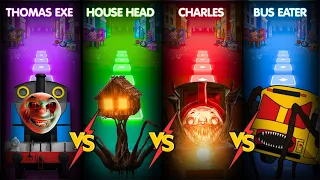 Thomas Train Spider vs House Head vs Bus Eater vs Choo Choo Charles - Tiles Hop EDM Rush