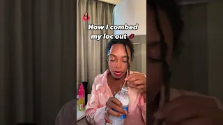 The simplest way to take remove your natural locs #viral #hair #shortvideo #hairstyle #braids #trend