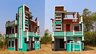 [Full Video] How To Build 3-Story Modern Contemporary Mud House By Ancient Skills